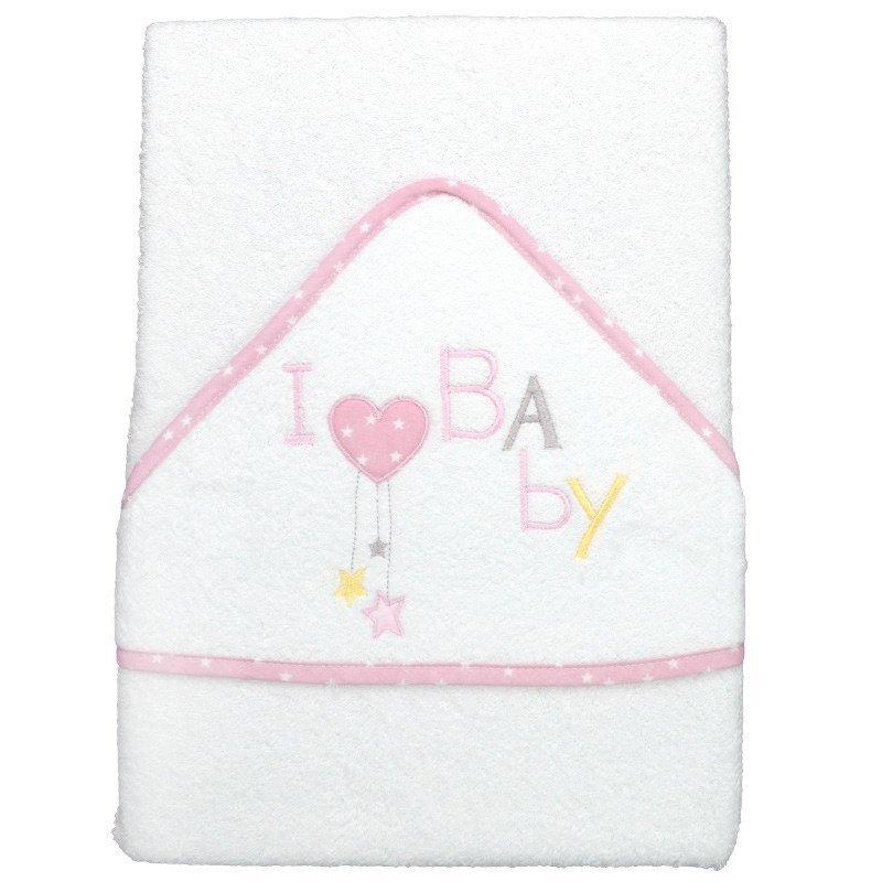 Capa De Bano I Love Baby Rosa La Casita De Dumbo