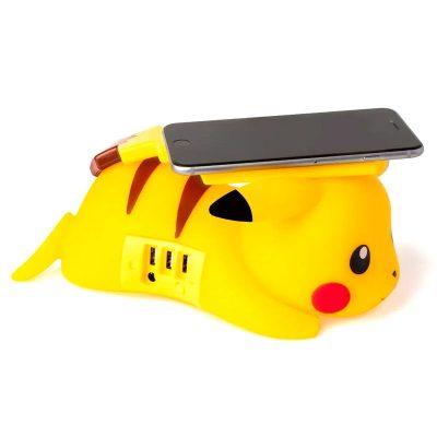 cargador inalámbrico pikachu pokemon