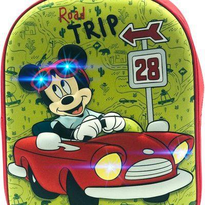 Mochila Mickey Disney Con Luz Leds Road Trip la casita de dumbo