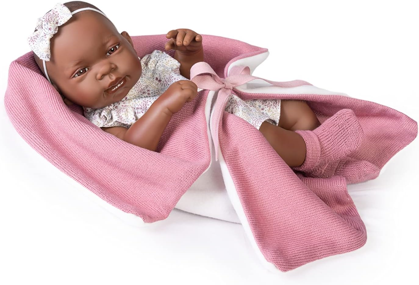 Muñecas Antonio Juan Recién Nacida Mulata Parejita Con Mantita 42 cm la casita de dumbo