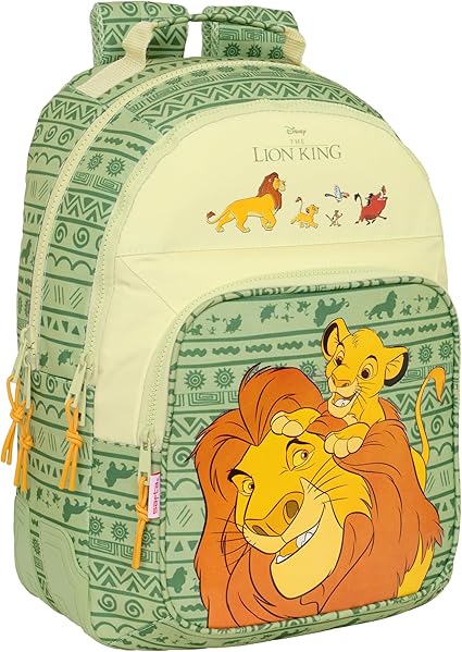 Mochila Doble Adapt.Carro Mufasa la casita de dumbo
