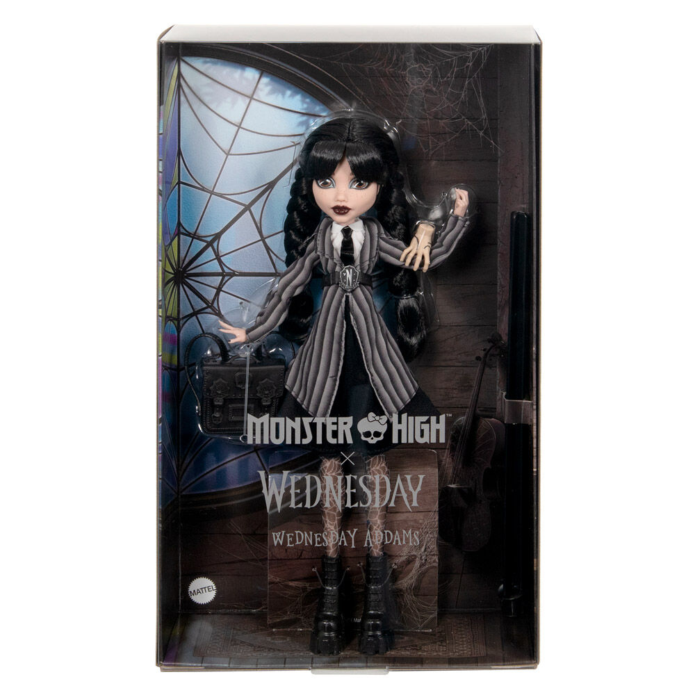 Academia Nevermore Madrid - Muñeca Miercoles Wednesday Monster High la casita de dumbo