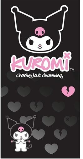 toalla microfibra kuromi negra la casita de dumbo