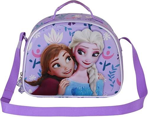 Bolsa Portamerienda 3D Unisex Kids, Lila Frozen 2 Disney la casita de dumbo