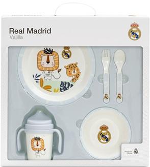 SET VAJILLA AZUL 5 PIEZAS REAL MADRID la casita de dumbo