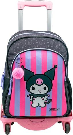 Mochila Kuromi Doble Compartimento + Carro Toybags 360º la casita de dumbo