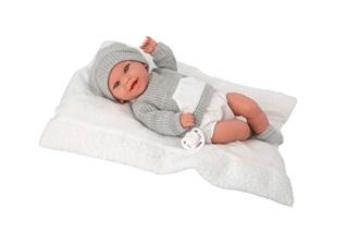 Muñeca Elegance 35 cm Babyto Gris Con Cojin la casita de dumbo