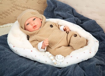 Muñeca Reborn Arias 40 cm Olona Beige Con Saco Dormir Muñeca Reborn Arias 40 cm olona Beige Con Saco Dormir 2 la casita de dumbo