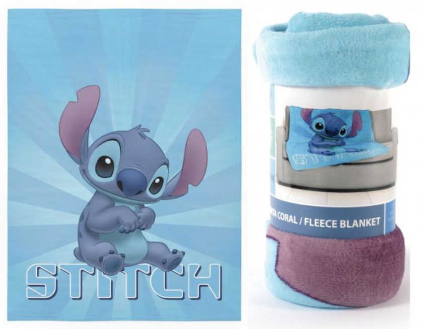 Manta Coralina Lilo & Stitch Azul Manta Coralina Lilo & Stitch Azul la casita de dumbo