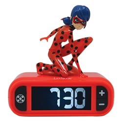 Reloj Despertador Luz Nocturna 3D Prodigiosa Lady bug la casita de dumbo