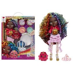 Muñeca Iris Feature Fantasy Rainbow Shimmers Rainbow High la casita de dumbo