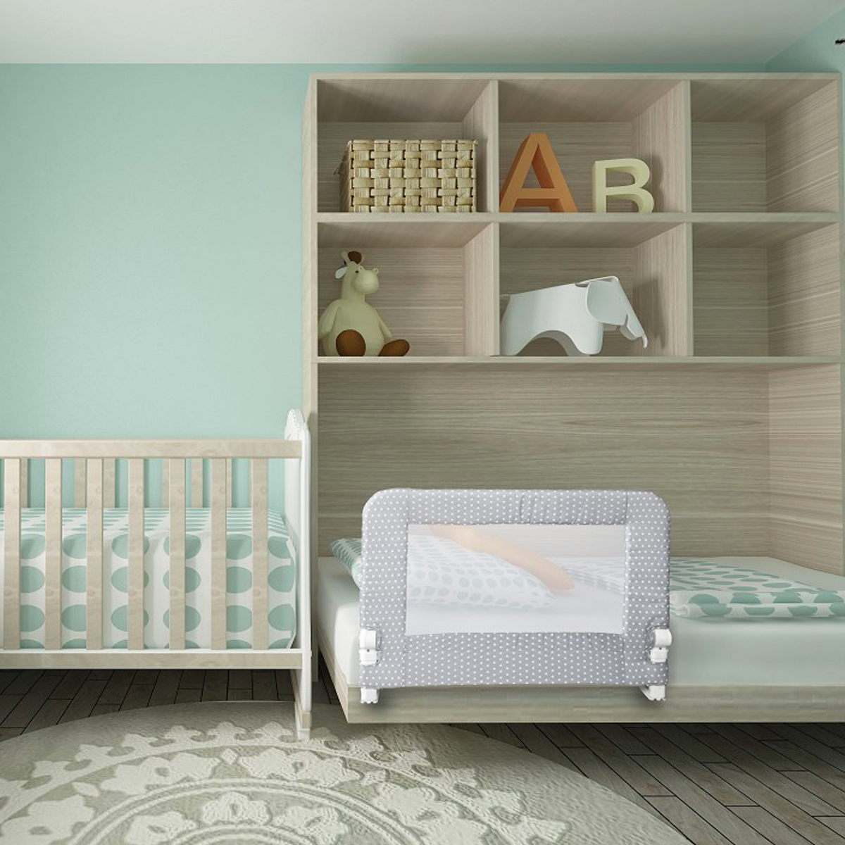 Barrera De Cama Modelo Estrella 90cm Interbaby BR003
