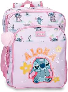 Mochila Escolar Doble Joumma Disney Stitch You & Me la casita de dumbo