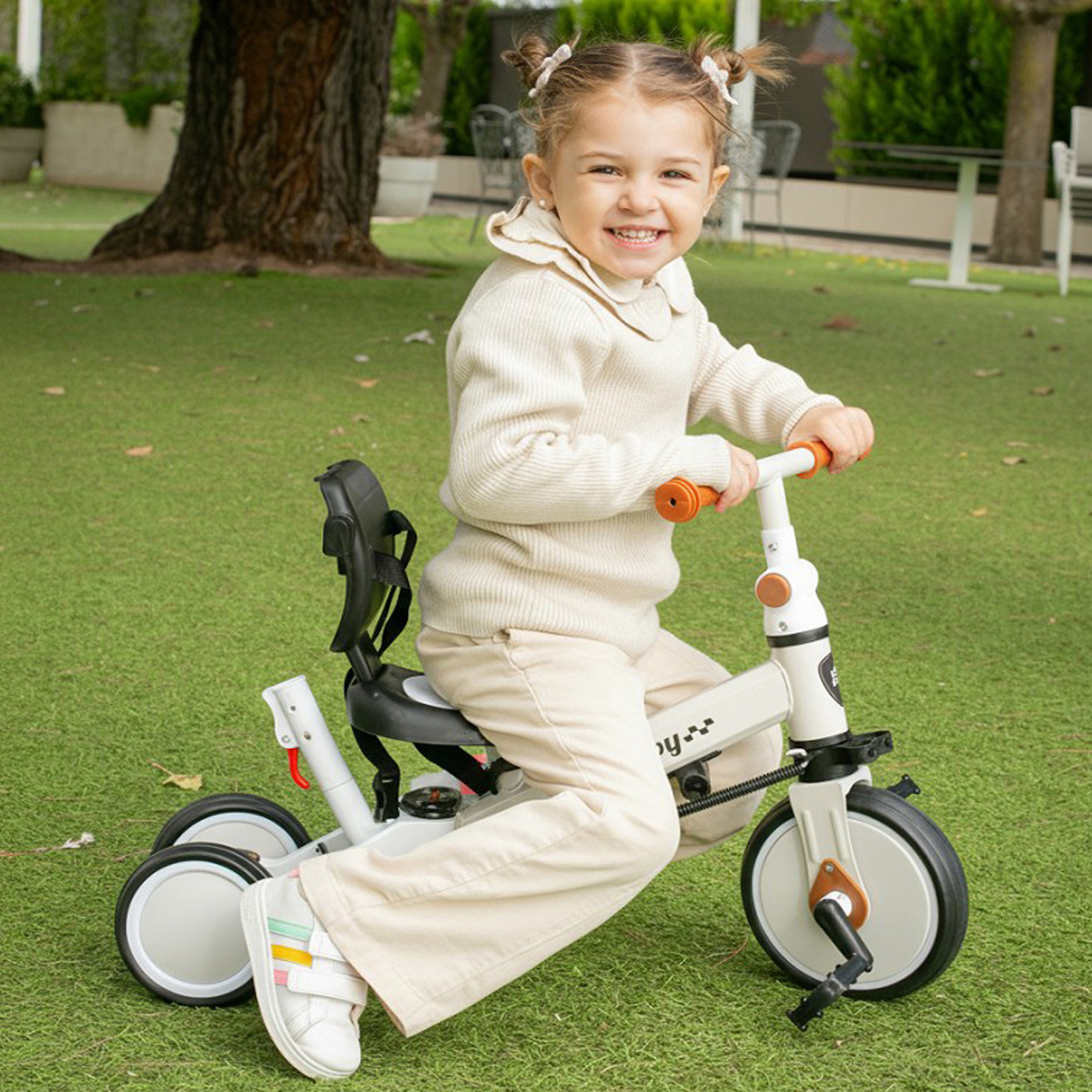 Triciclo Multifuncional 5 En 1 Beige Interbaby TRICI02-05