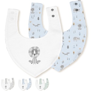 00339 PACK 2 BABEROS BANDANA. BAMBU. FOX. INTERBABY la casita de dumbo