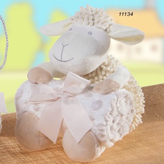 11134 PACK REGALO MANTA Y MUÑECO. OVEJA. GAMBERRITOS la casita de dumbo