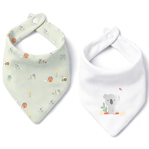 BABE003 PACK 2 BABEROS BANDANA. BAMBU. KOALA. INTERBABY la casita de dumbo