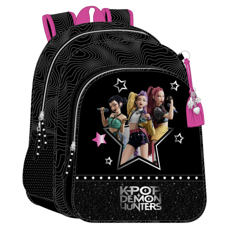 Mochila Energy Kpop Demon Hunters adaptable 38 cm la casita de dumbo