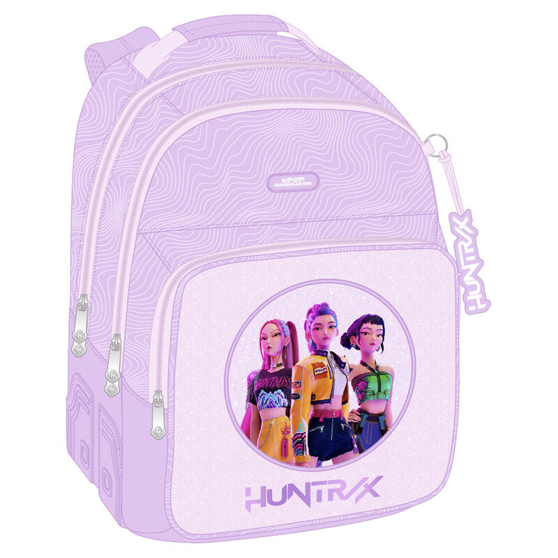 Mochila Iconic Kpop Demon Hunters 42 cm adaptable la casita de dumbo