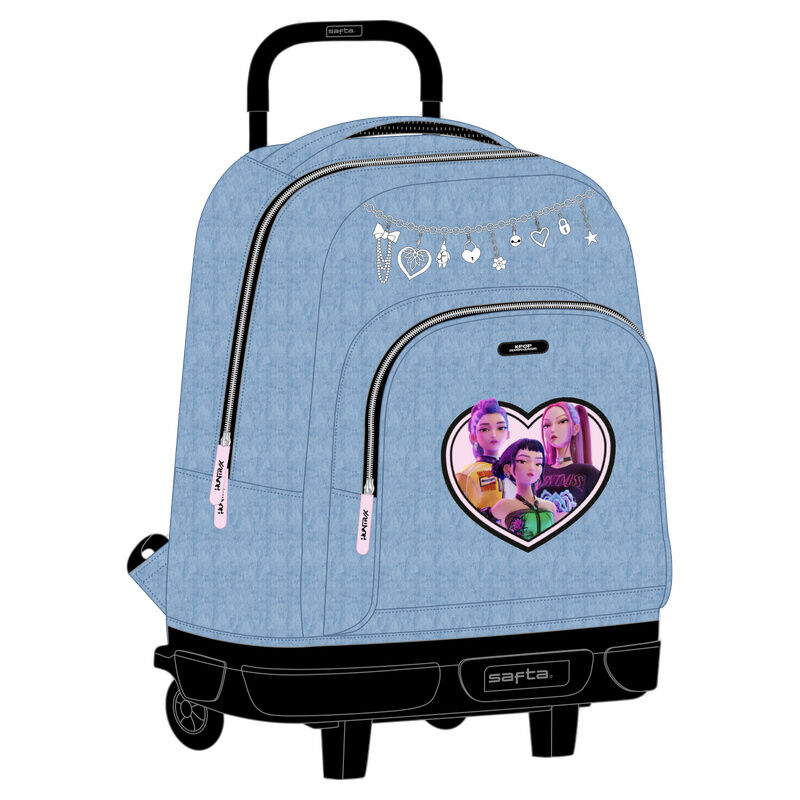 Trolley Compact Huntrix Kpop Demon Hunters 45 cm la casita de dumbo
