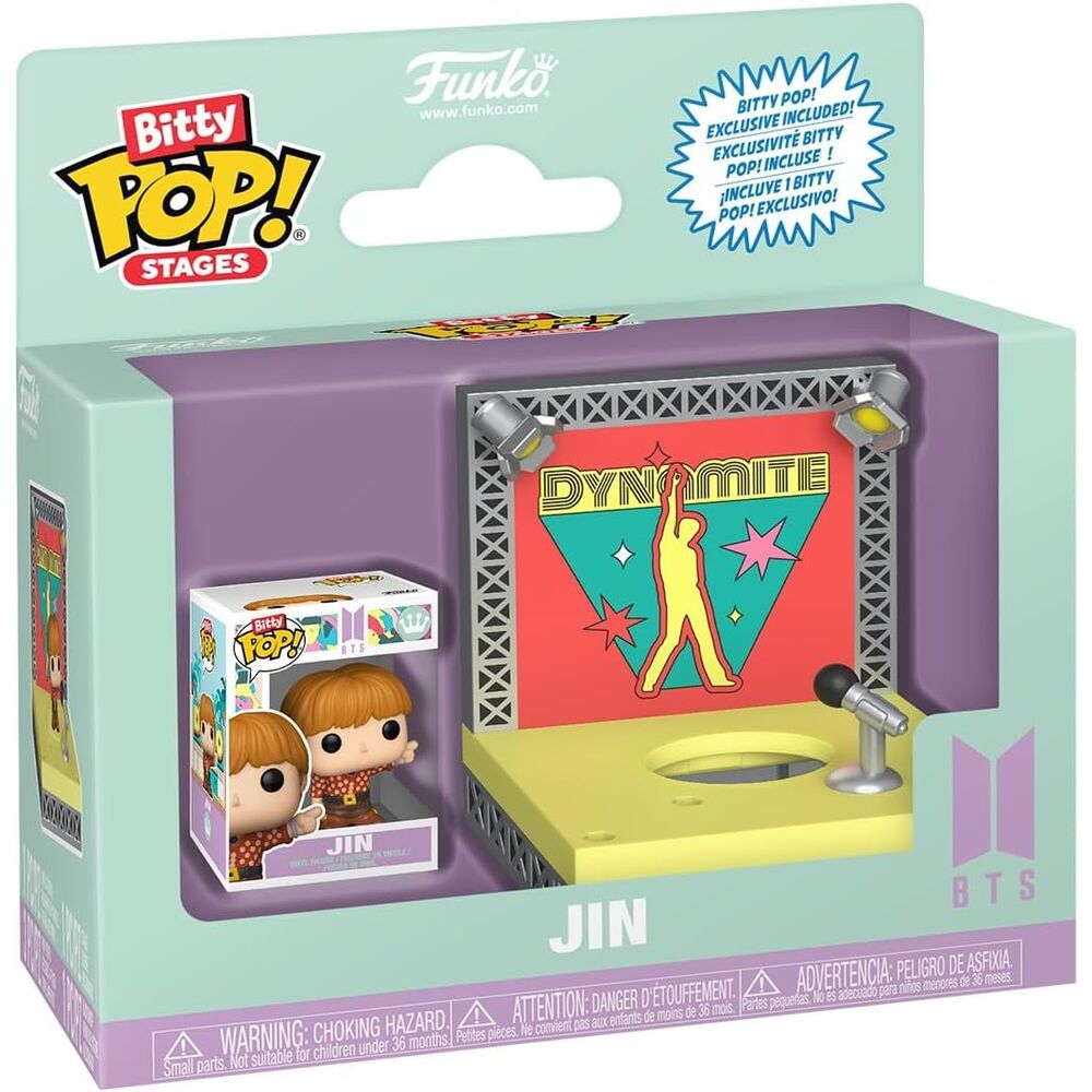 Figura Bitty Stages BTS - Dynamite - Jin la casita de dumbo