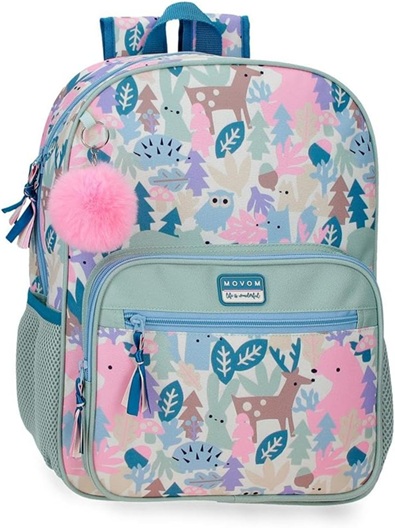 Mochila Escolar Verde Movom Forest la casita de dumbo