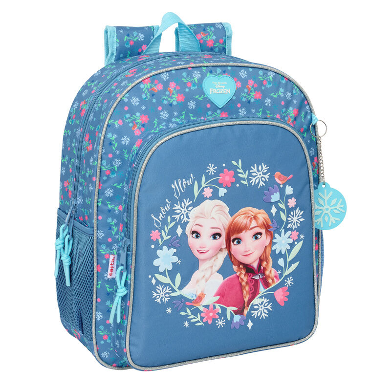 Mochila Frozen Disney 38cm adaptable azul la casita de dumbo