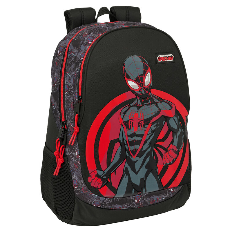 Mochila Miles Morales Spiderman Marvel 44 cm adaptable la casita de dumbo
