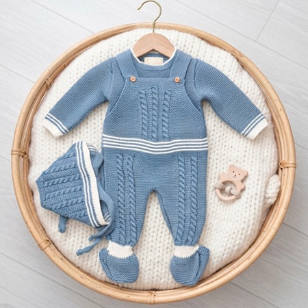 2472 CONJUNTO PARA BEBE. COBALTO. MYBABYCHIC