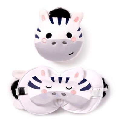 Almohada viaje antifaz Cebra Bali Adoramals Relaxeazzz la casita de dumbo