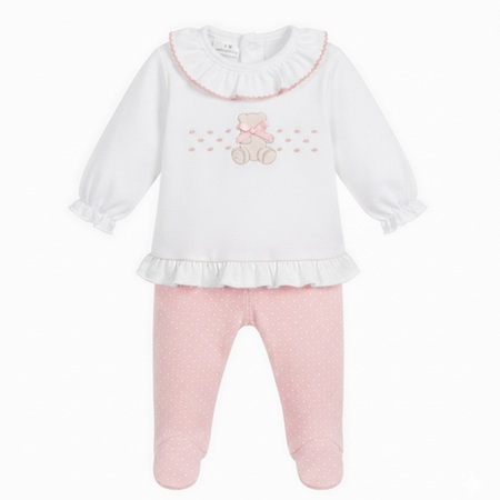 Conjunto Bebe Algodón Invierno Rosa MyBabyChic CONJUNTO PARA BEBE. ALGODON INVIERNO. ROSA P. MYBABYCHIC