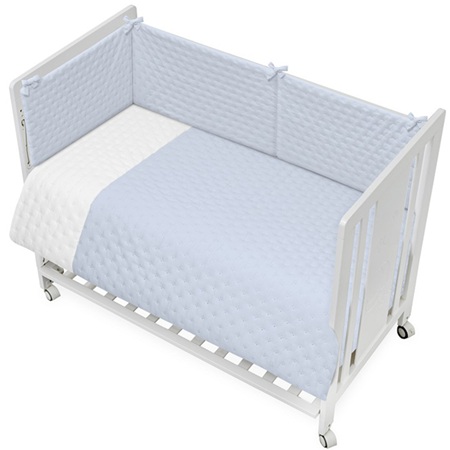 FUNDA NORDICA AZUL REVERSIBLE. GOFRADO. INTERBABY la casita de dumbo