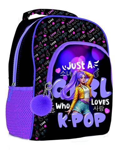Mochila Grande 2 Cremalleras K-pop 40 cm la casita de dumbo