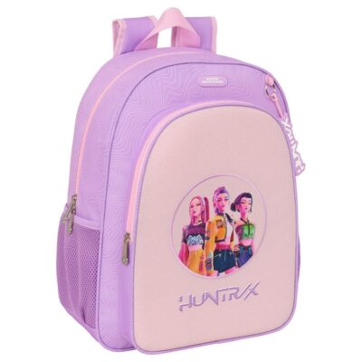 Mochila Iconic Kpop Demon Hunters 42 cm adaptable ROSA LA CASITA DE DUMBO