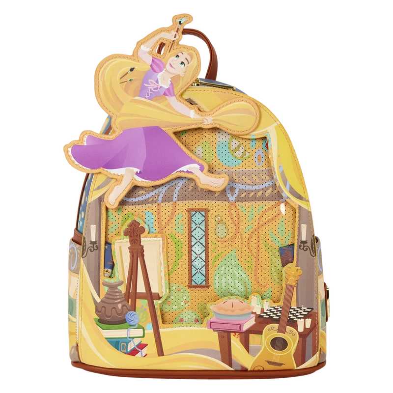 Mochila Painting Rapunzel Enredados Disney Loungefly 26 cm la casita de dumbo