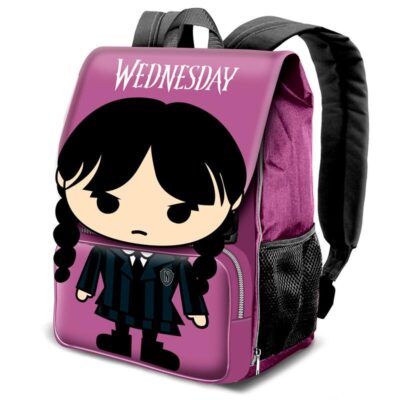 Mochila solapa Chibi Miercoles 45cm la casita de dumbo