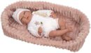 Muñeca Reborn Arias 40 cm Lola Rosa Con Capazo la casita de dumbo