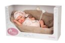 Muñeca Reborn Arias 40cm Lidia Beige Con Cuna la casita de dumbo