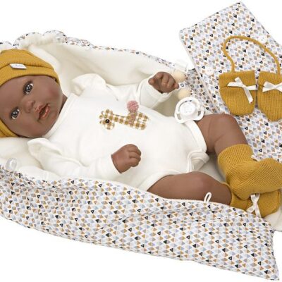 Muñeca Reborn Arias 45 cm Raphael Con Saco De Dormir la casita de dumbo