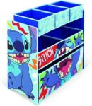 rganizador de Madera 62x30x60cm. Con 6 Cestos Textiles de Almacenamiento de Lilo & Stitch