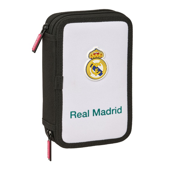 Mochila Real Madrid: Calidad y Estilo para Verdaderos Fans Plumier Real Madrid Doble 29 pcs