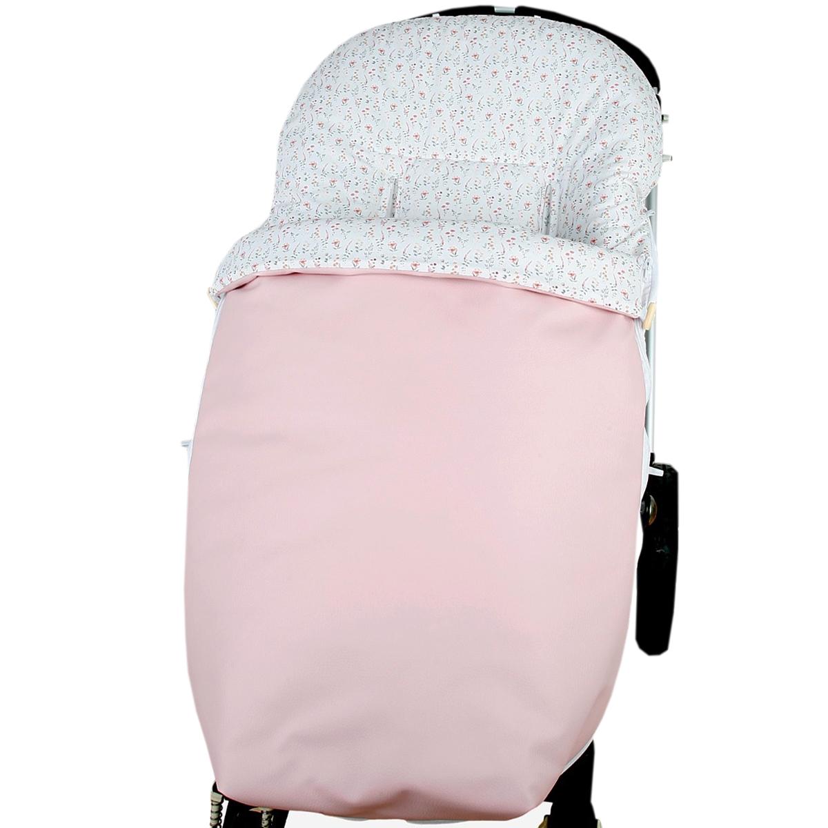SACO DE POLIPIEL-TELA LIBERTY ROSA PARA SILLAS DE PASEO. ANDU MODIN la casita de dumbo