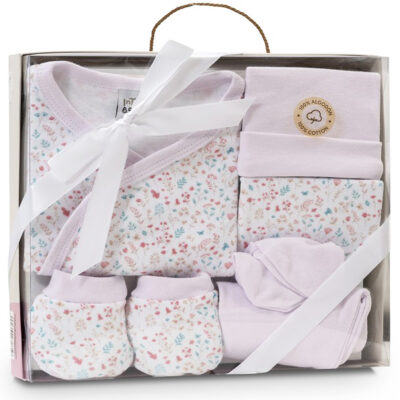 Set Regalo Para Bebe 5 Piezas Petalos Flores Interbaby