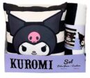 Set manta polar + cojin Kuromi Hello Kitty la casita de dumbo