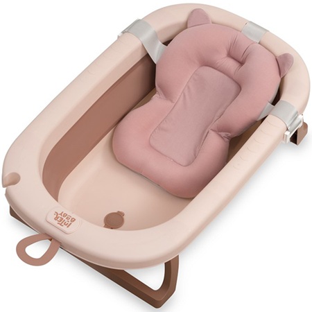 BA007 BAÑERA ROSA PLEGABLE CON COJIN. INTERBABY la casita de dumbo