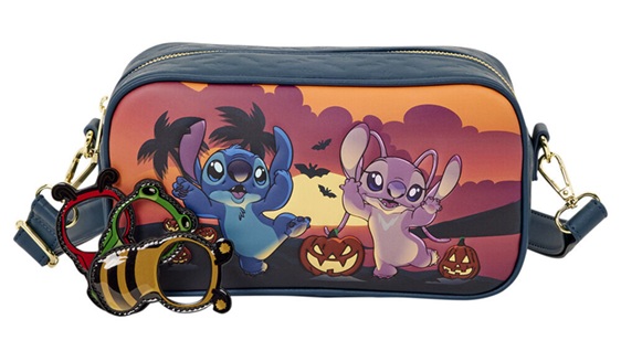 Bolso bandolera Angel & Stitch Halloween Stitch Disney Loungefly la casita de dumbo