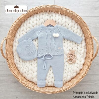 DAB-51010 CONJUNTO DON ALGODON PARA BEBE. LANA BRISA. la casita de dumbo