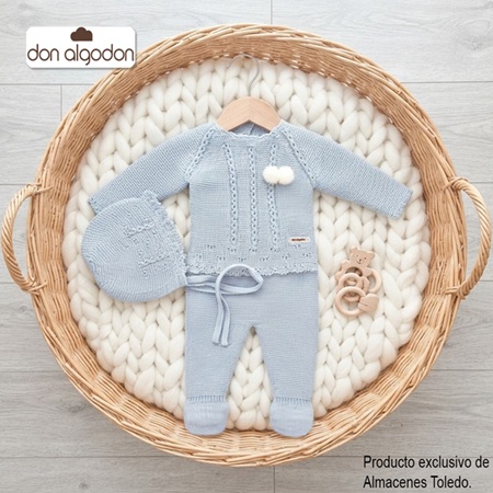 DAB-51010 CONJUNTO DON ALGODON PARA BEBE. LANA BRISA. la casita de dumbo