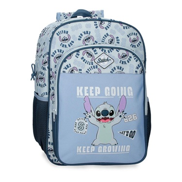 Mochila Keep Going Stitch Disney 40cm adaptable la casita de dumbo