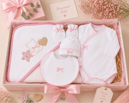 Conjunto Bebe Recién Nacido 5 Piezas Alma 621100132 Conjunto Bebe Recién Nacido 5 Piezas Alma 621100132 - Imagen 4